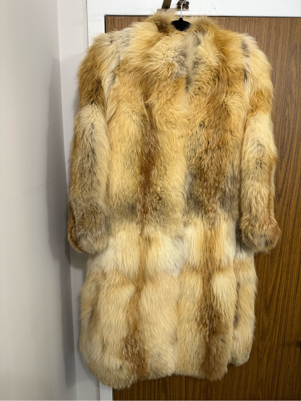 Luxurious Golden Fox Fur Coat